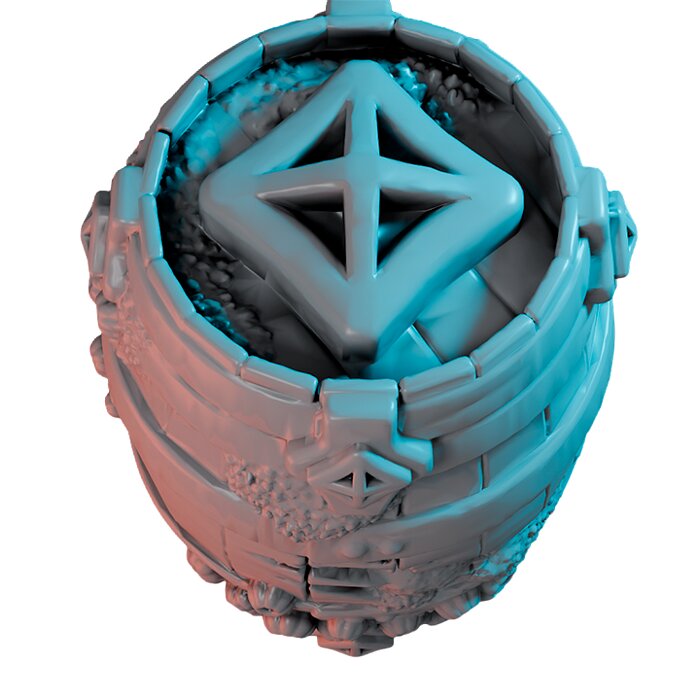 Barrel Barnacle VI - Detailed Tabletop Figurine 3D STL Model — view 5