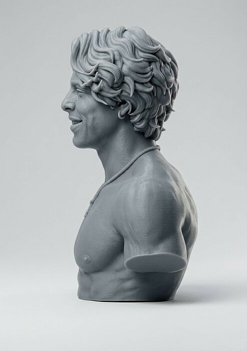 Gattouz bust 3D 3DM Model — view 5