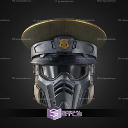 Cosplay STL Files Hell Divers 2 Commandant Helmet 3D Model