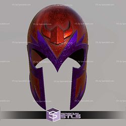 Cosplay STL Files Magneto Remake Helmet 3D Model