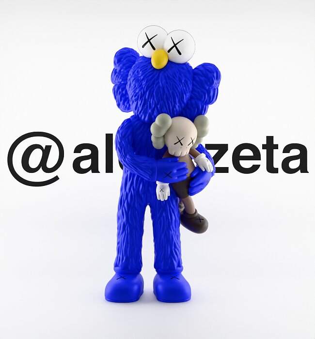 Kaws Take for Print 3D BLEND Model — view 3