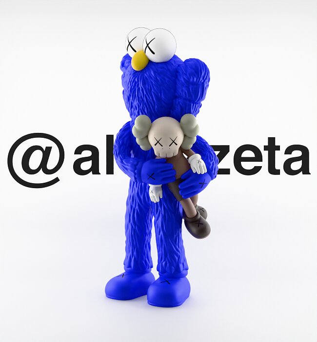 Kaws Take for Print 3D BLEND Model — view 6