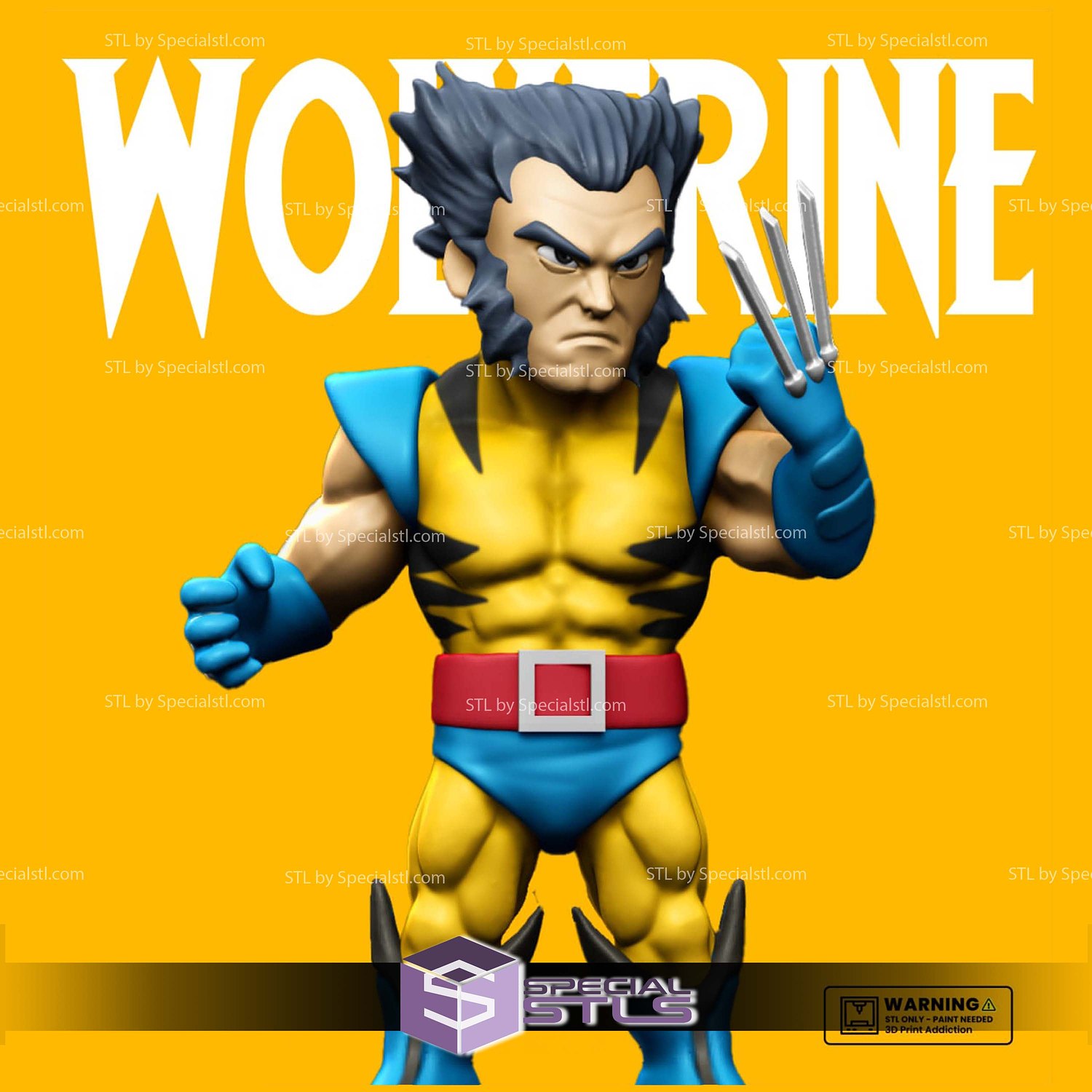 Basic STL Collection - Chibi Logan 3D Model — view 2