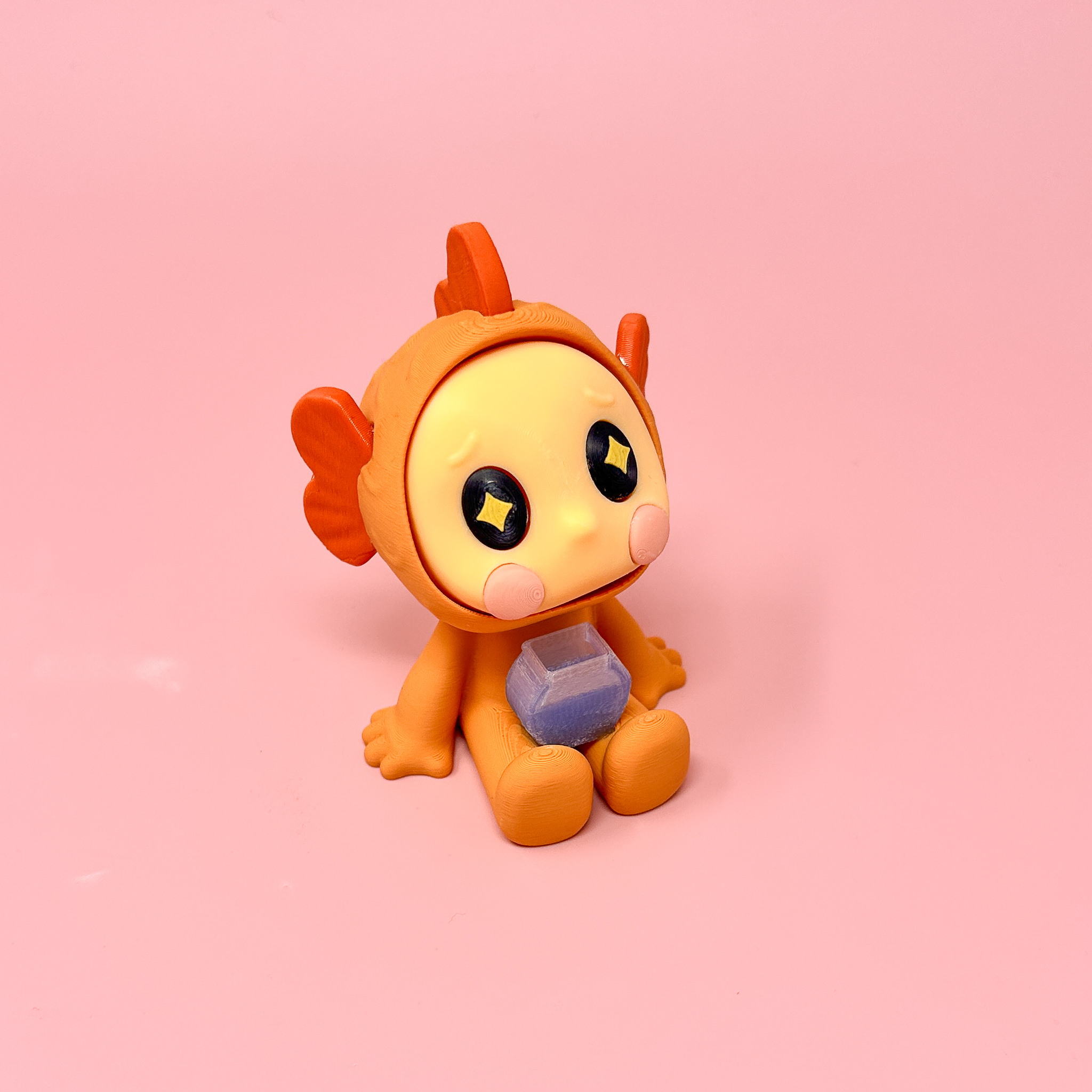 Still Looking - Bittersweet Creatures - Cute Goldfish Collectible Figure, Mystery Box, Blind Box 3D STL Model — view 5