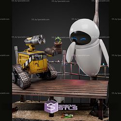 Wall E and Eve 300mm STL Files 3D Model