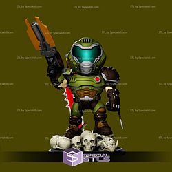 Doom Eternal Chibi STL Files 3D Model