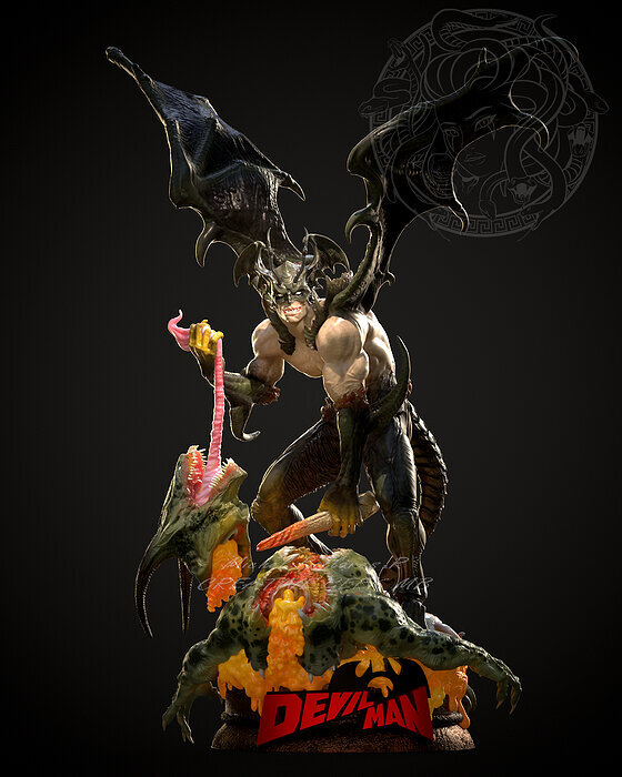 DEVILMAN BY CREATIVE GEEK MB 3D STL Model — view 3