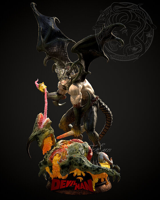 DEVILMAN BY CREATIVE GEEK MB 3D STL Model — view 5