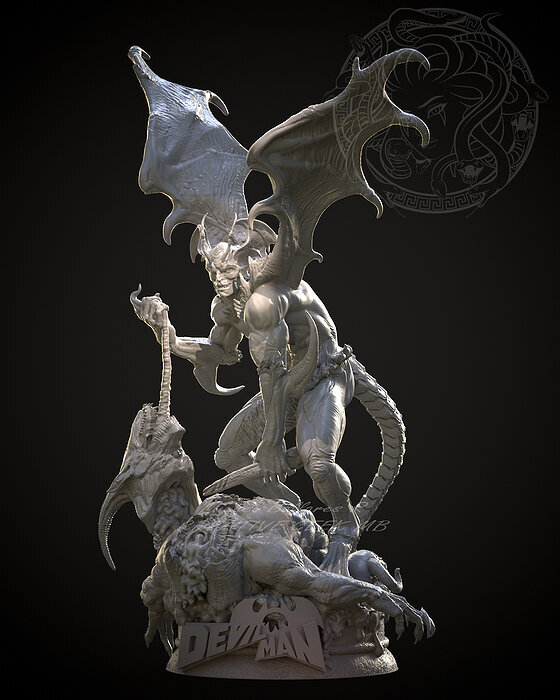 DEVILMAN BY CREATIVE GEEK MB 3D STL Model — view 6