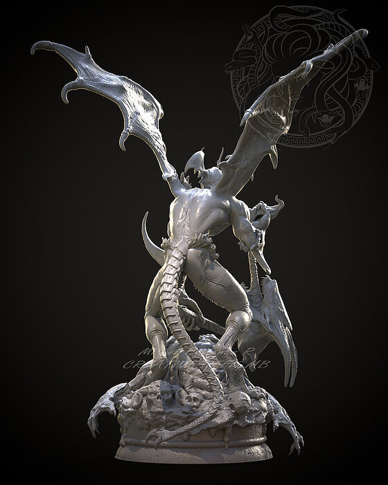 DEVILMAN BY CREATIVE GEEK MB 3D STL Model — view 7