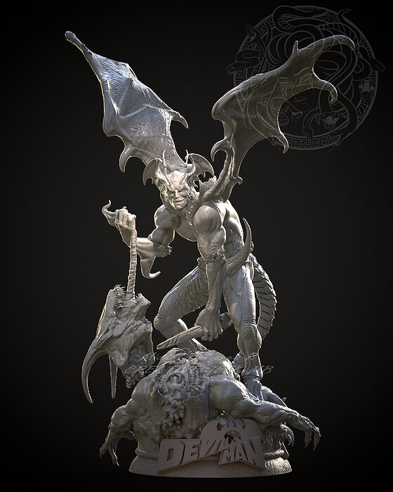 DEVILMAN BY CREATIVE GEEK MB 3D STL Model — view 8