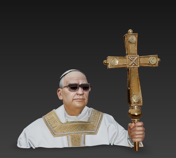 PopeLeo XIV 3D STL Model — view 2