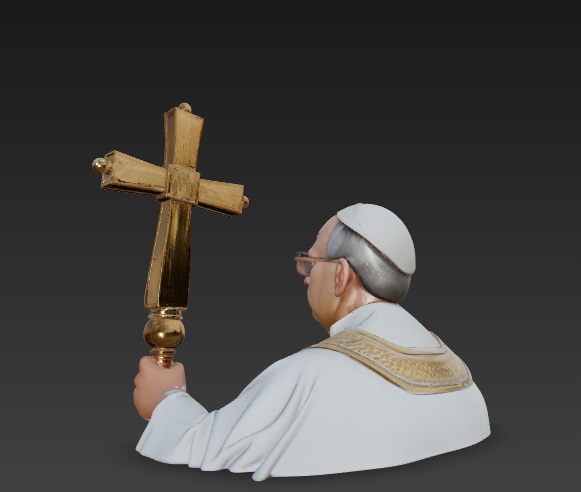 PopeLeo XIV 3D STL Model — view 4