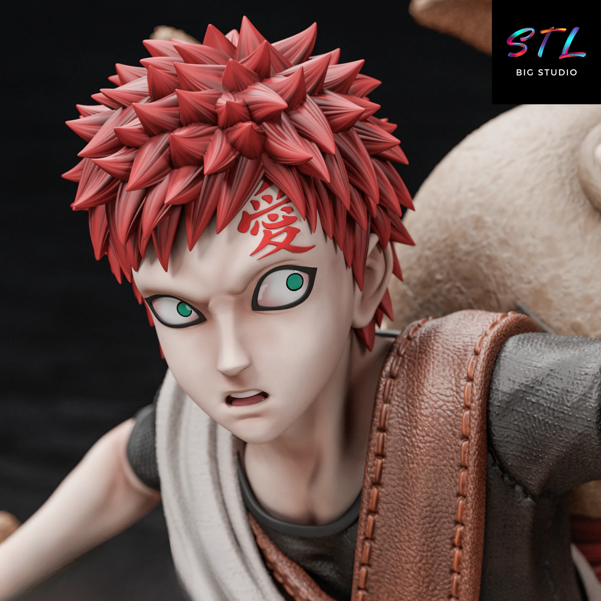 Rock Lee vs Gaara STL | 3D Printable Diorama | Naruto Model — view 4