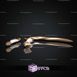 Cosplay STL Files KDA Akali Weapons 3D Model
