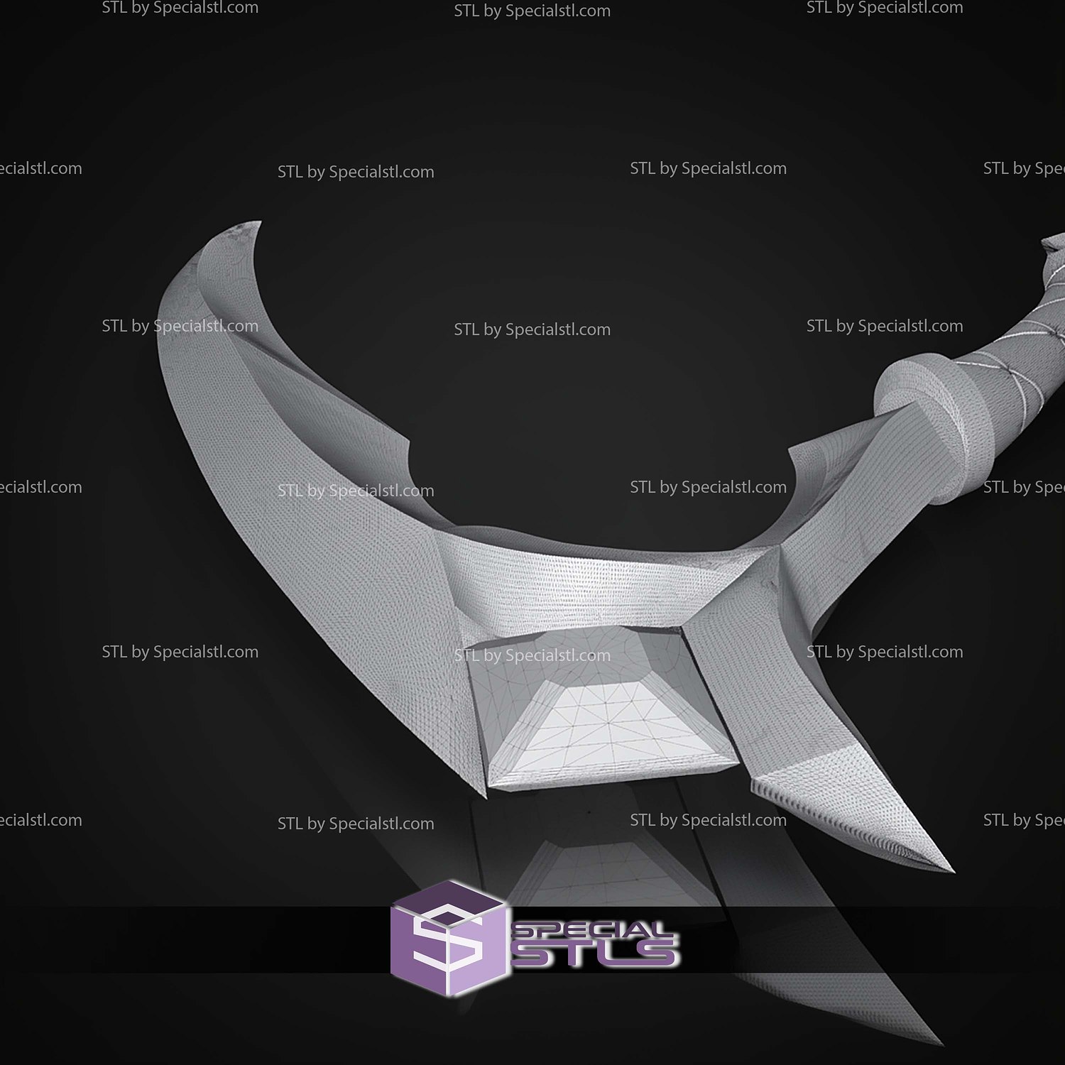 Cosplay STL Files KDA Akali Weapons 3D Model — view 3