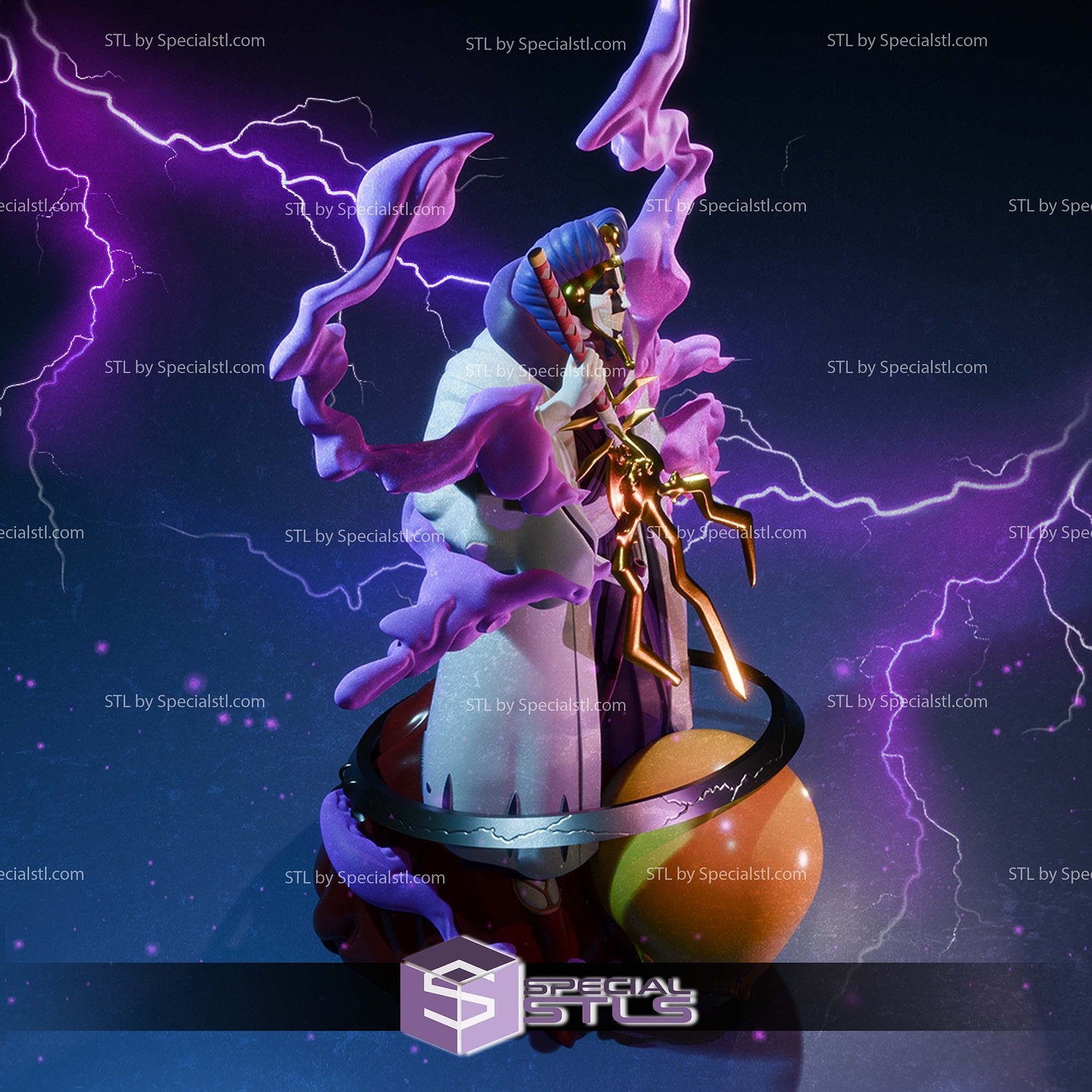 Mayuri Kurotsuchi Bleach STL Printer Files 3D Model — view 5