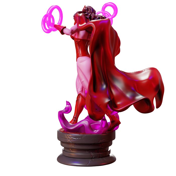 Wanda Maximoff X-men 3D STL Model — view 3