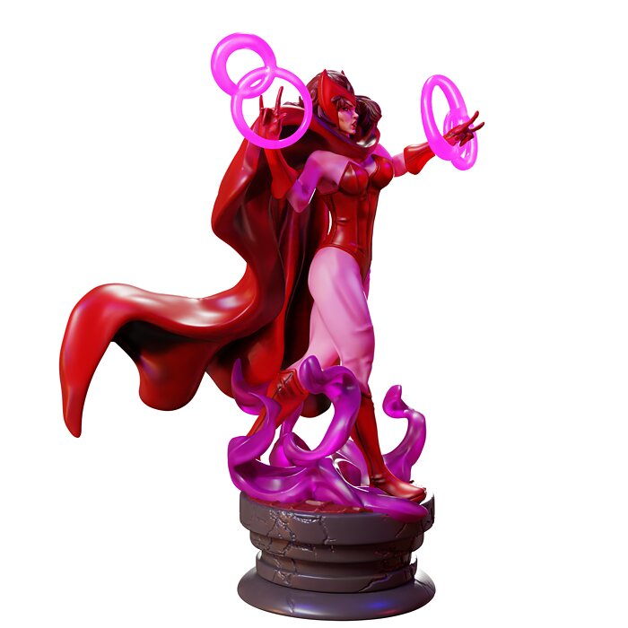 Wanda Maximoff X-men 3D STL Model — view 6