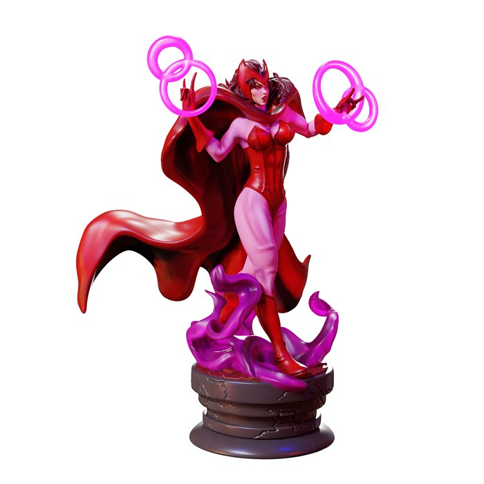 Wanda Maximoff X-men 3D STL Model — view 7