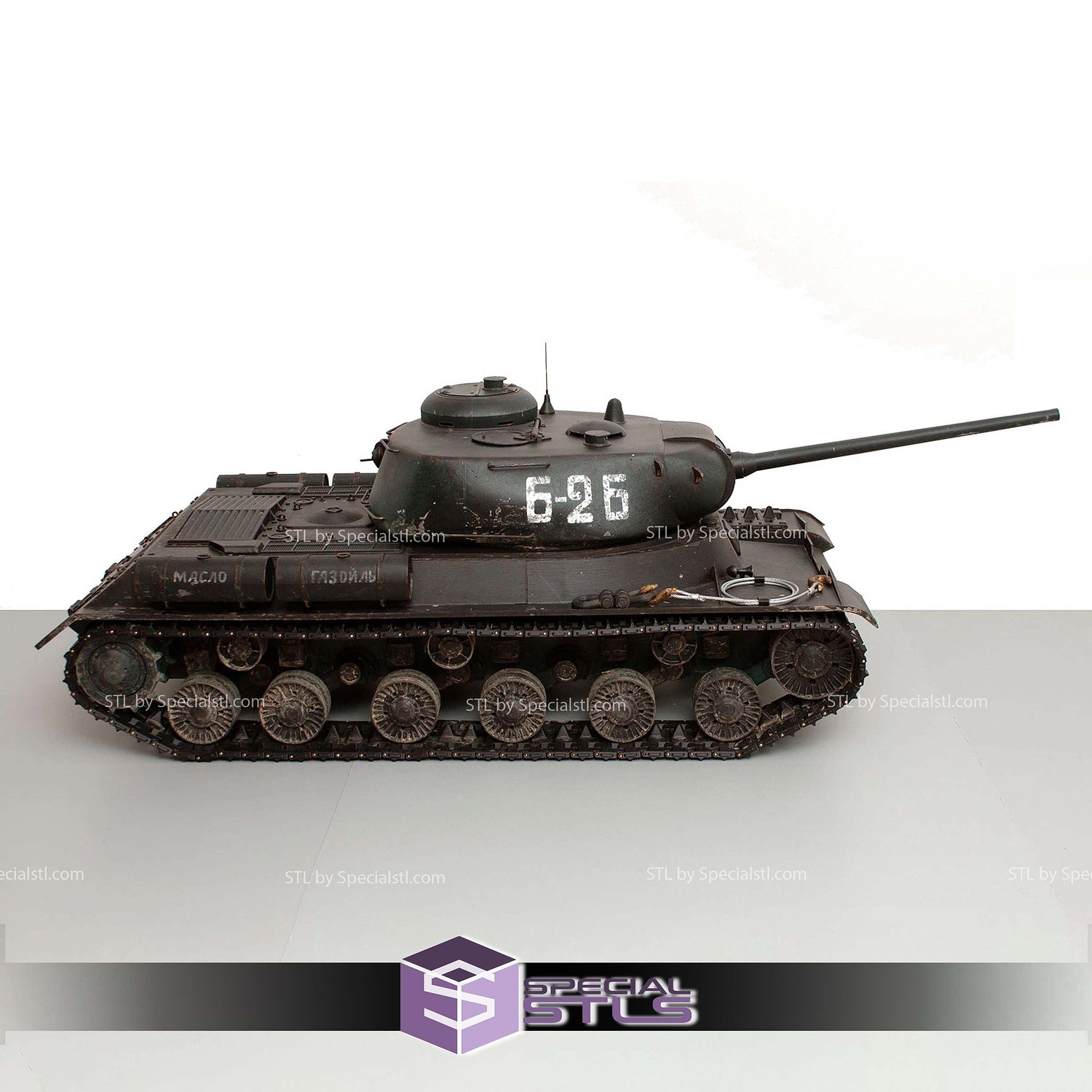 IS-1 Joseph Stalin tank STL Files 3D Model — view 4