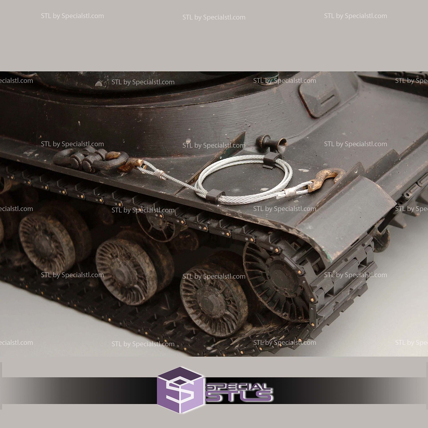 IS-1 Joseph Stalin tank STL Files 3D Model — view 5