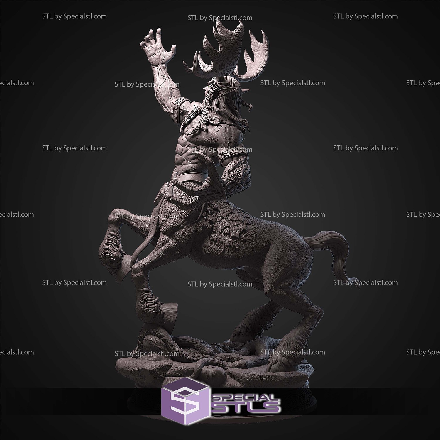 Cenarius Warcraft STL Files 3D Model — view 2
