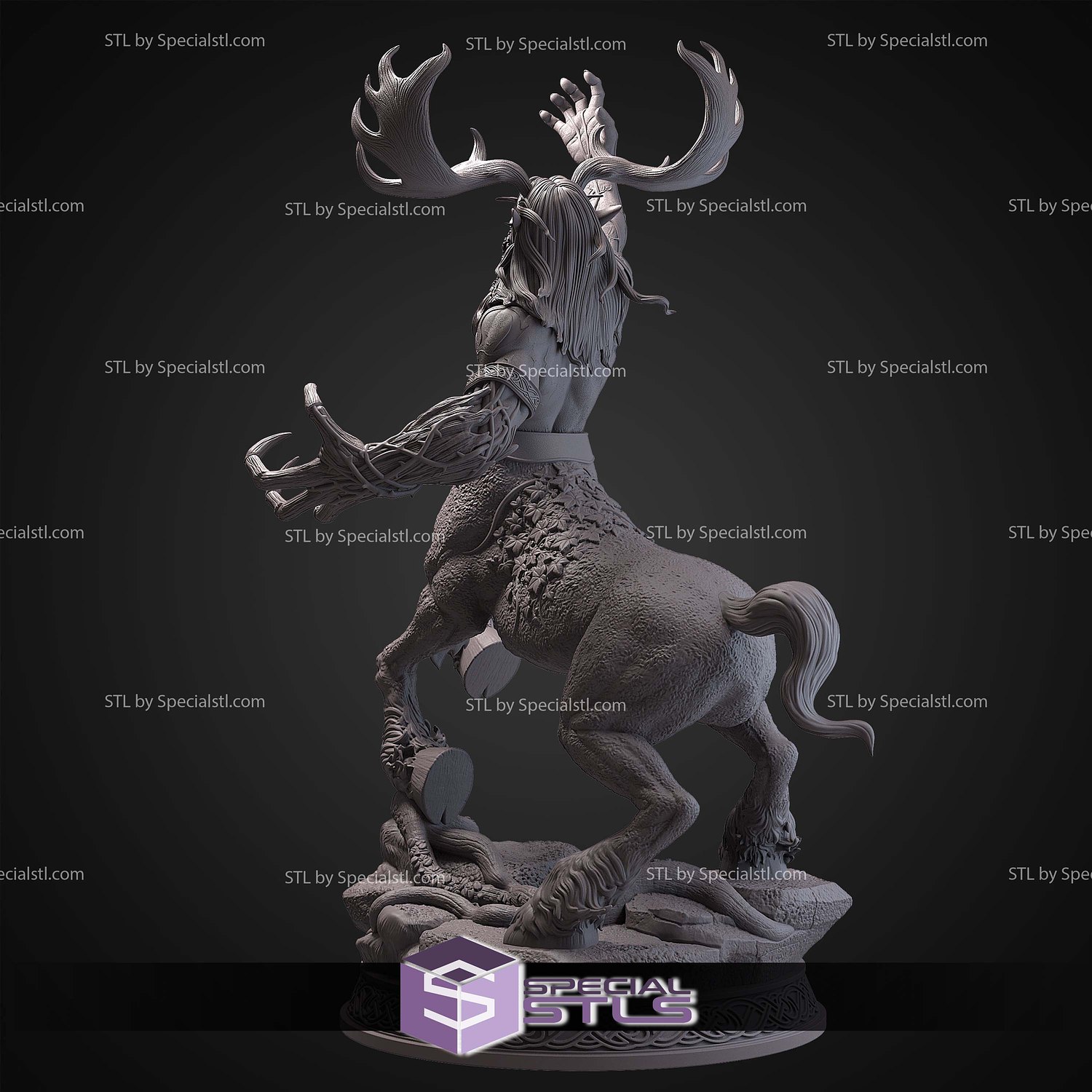 Cenarius Warcraft STL Files 3D Model — view 4
