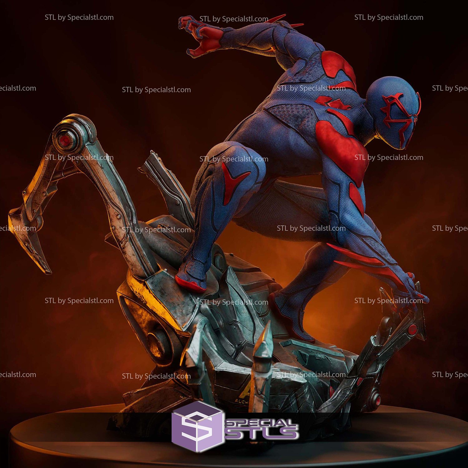 Spiderman 2099 1-6 3D Printer Files STL Model — view 3