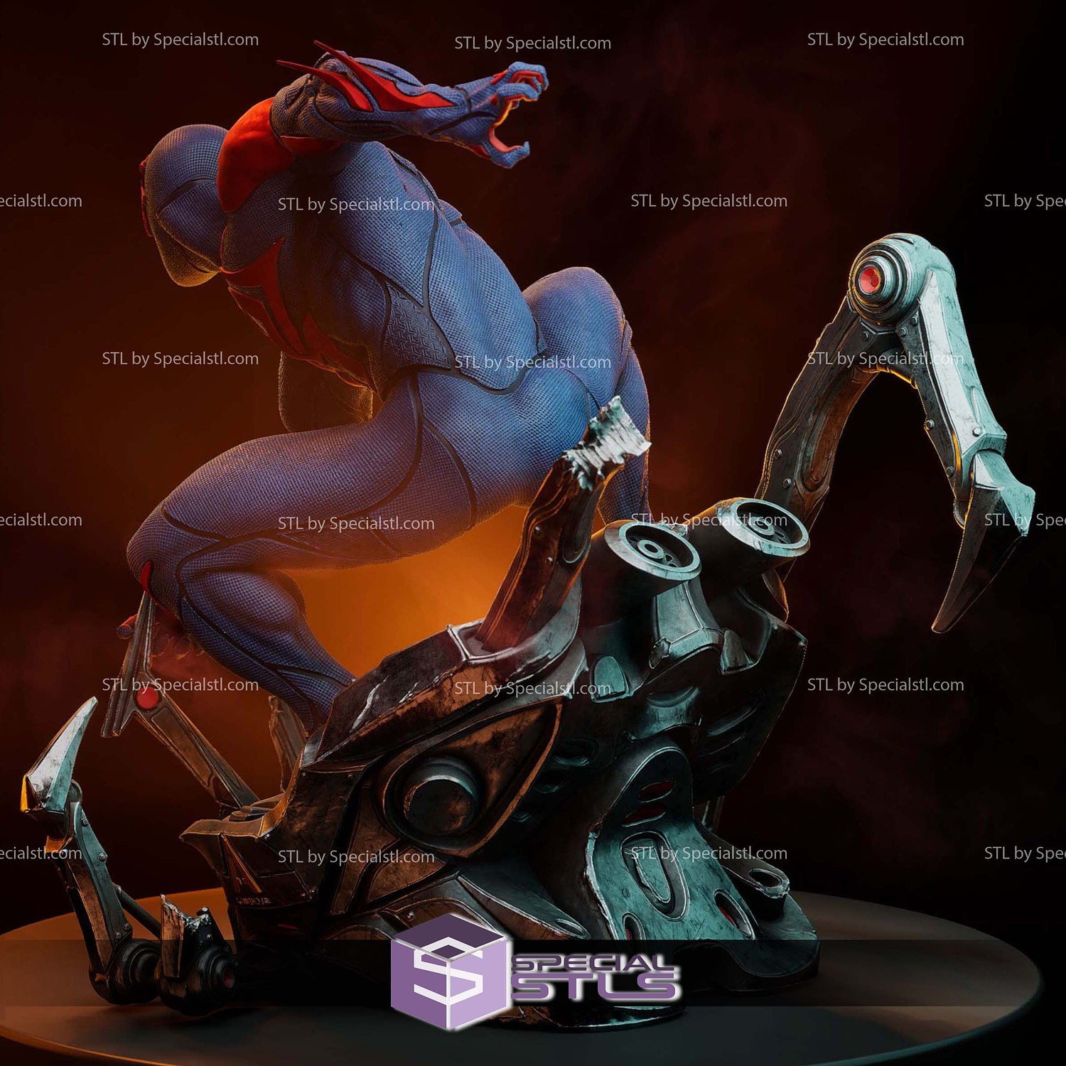 Spiderman 2099 1-6 3D Printer Files STL Model — view 4