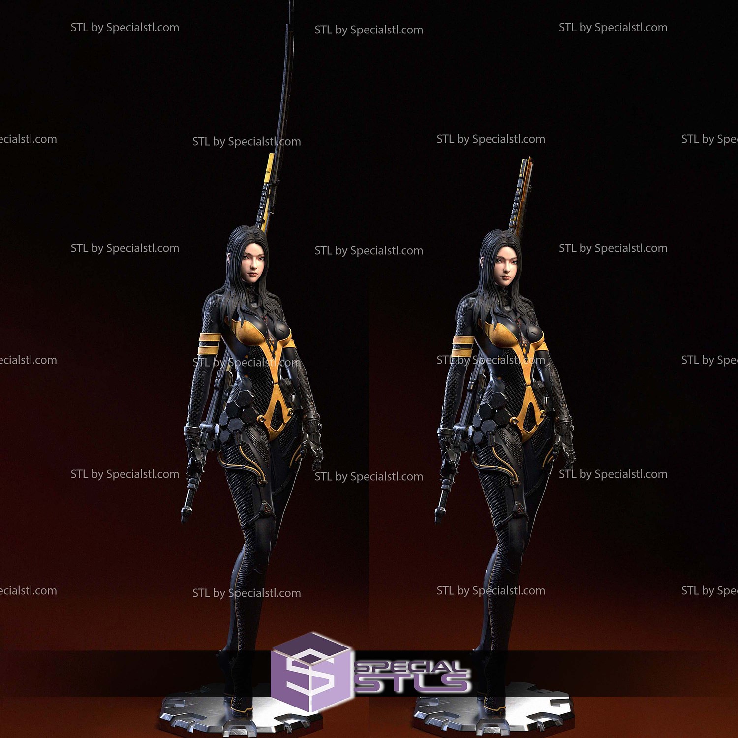 Tachy Stellar Blade STL Files 3D Model — view 2