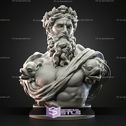 Mini Bust Character Collection STL Neptune 3D Model