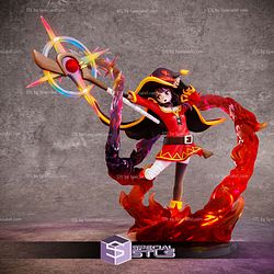 Megumin and Magic Konosuba 3D Printer Files STL Model