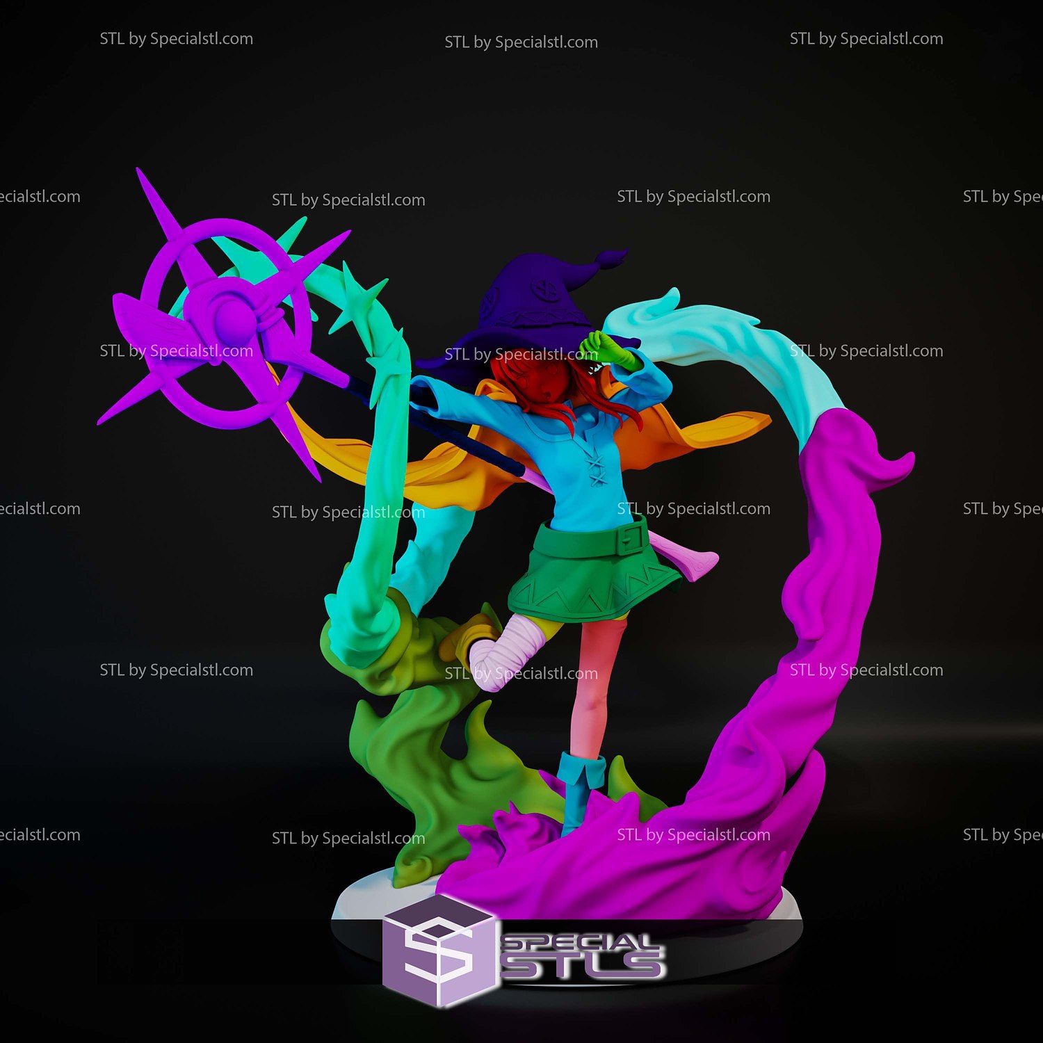 Megumin and Magic Konosuba 3D Printer Files STL Model — view 6