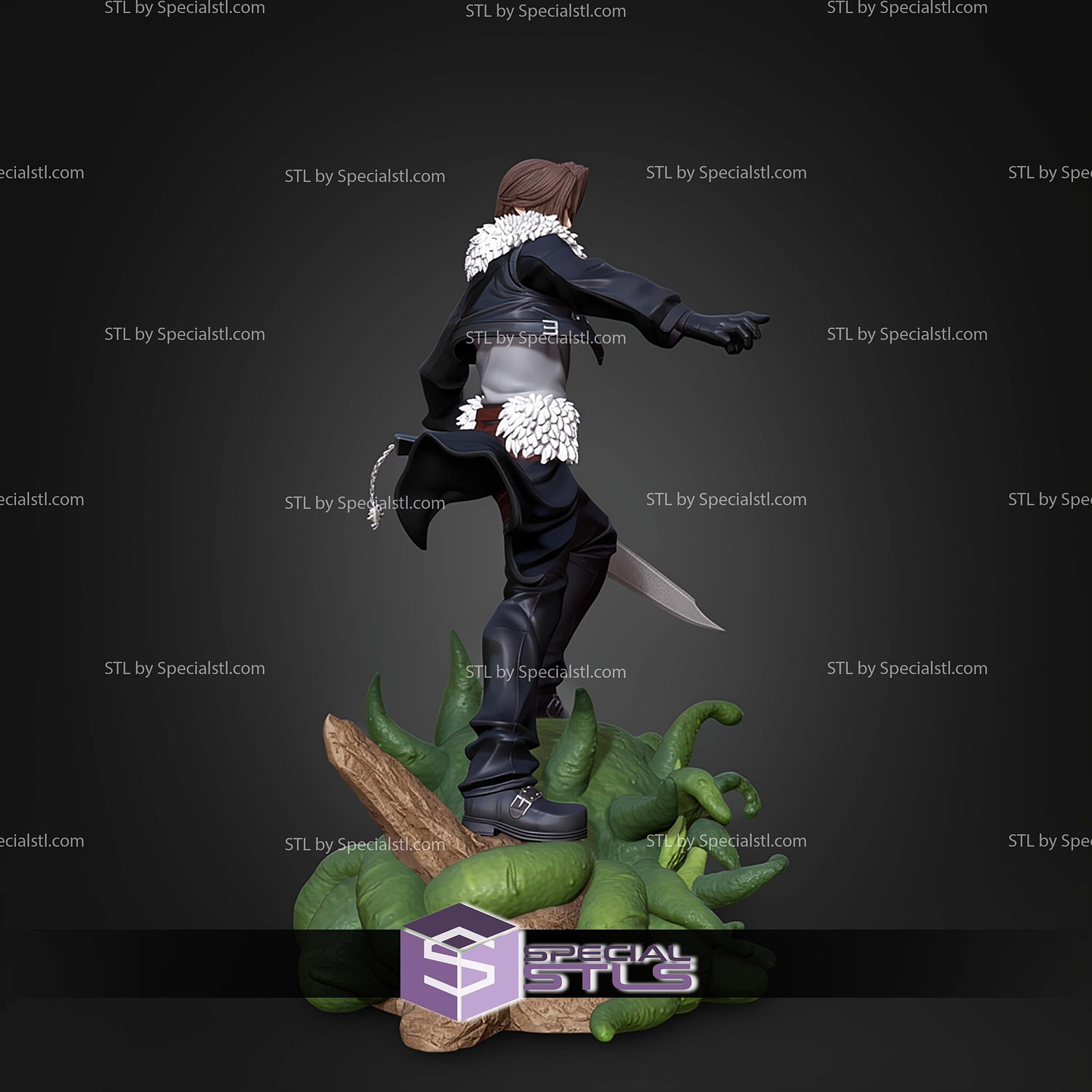 Squall Leonhart 217mm STL Files 3D Model — view 5