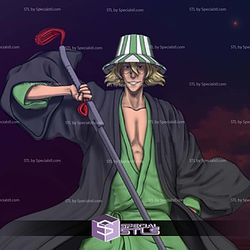 Kisuke Urahara Bust Bleach 3D Printer Files STL Model