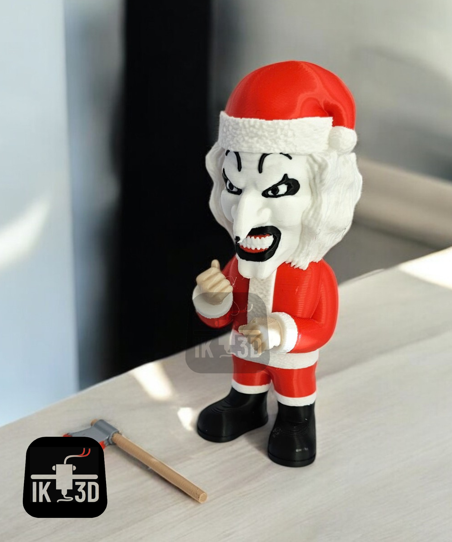 Art The Clown Santa Claus / Horror Mini / 3MF Included 3D STL Model