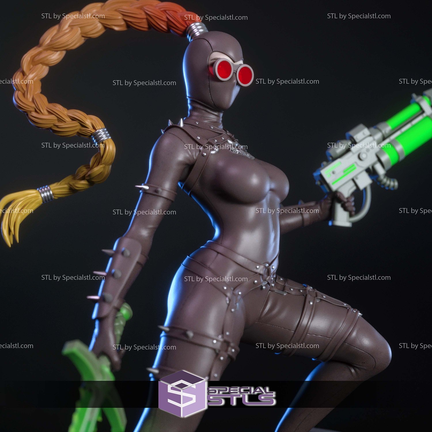 Emerald Assassin Fanart STL Files 3D Model — view 2