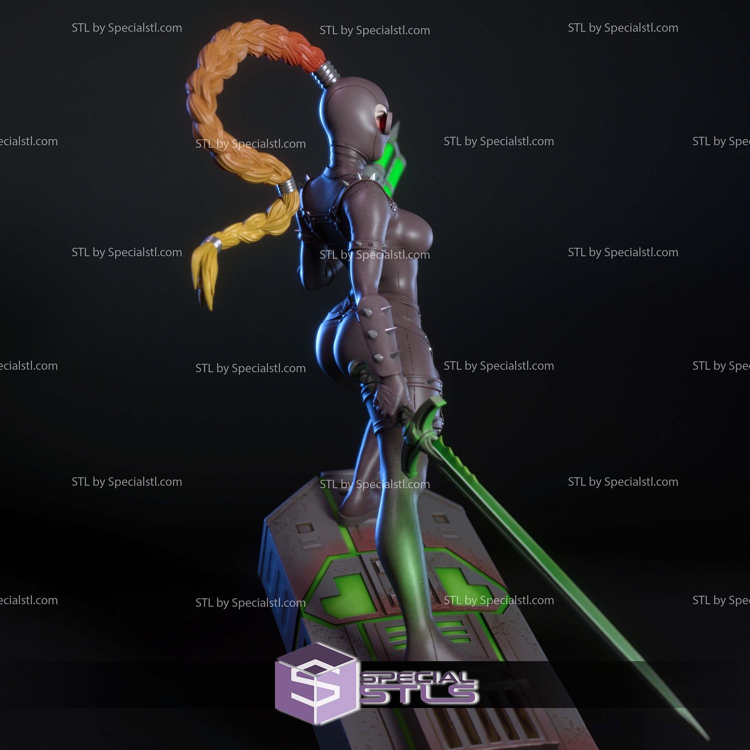Emerald Assassin Fanart STL Files 3D Model — view 3