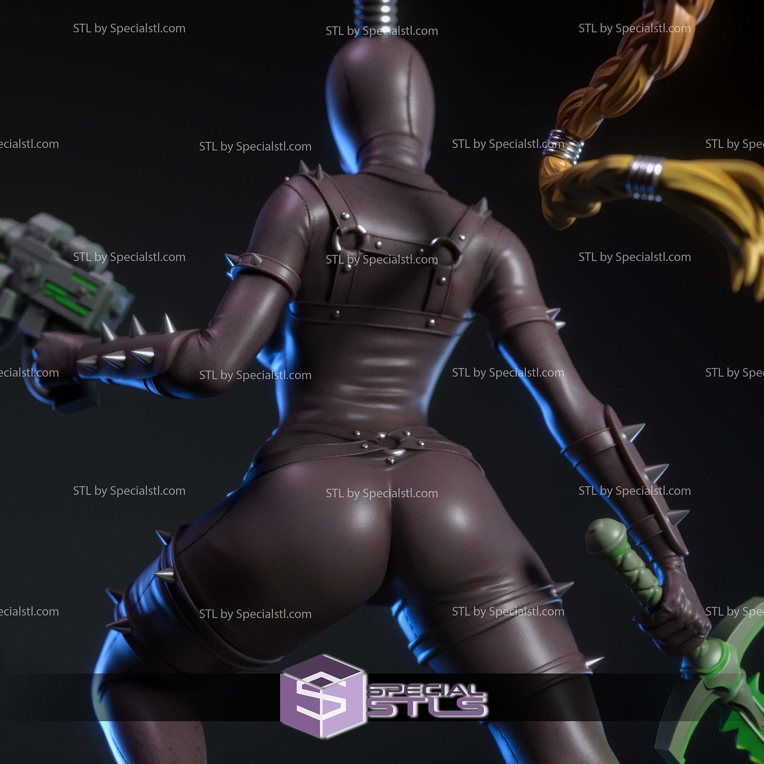 Emerald Assassin Fanart STL Files 3D Model — view 5