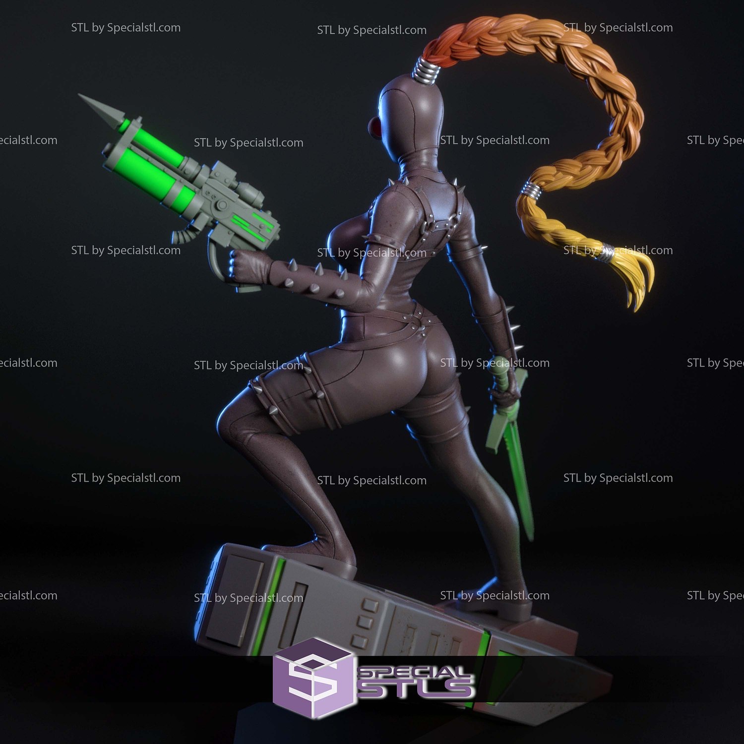 Emerald Assassin Fanart STL Files 3D Model — view 6