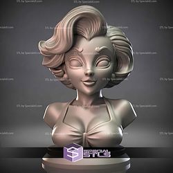 Mini Bust Character Collection STL Marilyn Monroe 3D Model