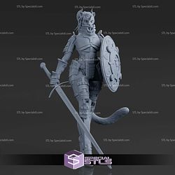 Sheeba the Tigress Warrior 1-12 STL Files 3D Model