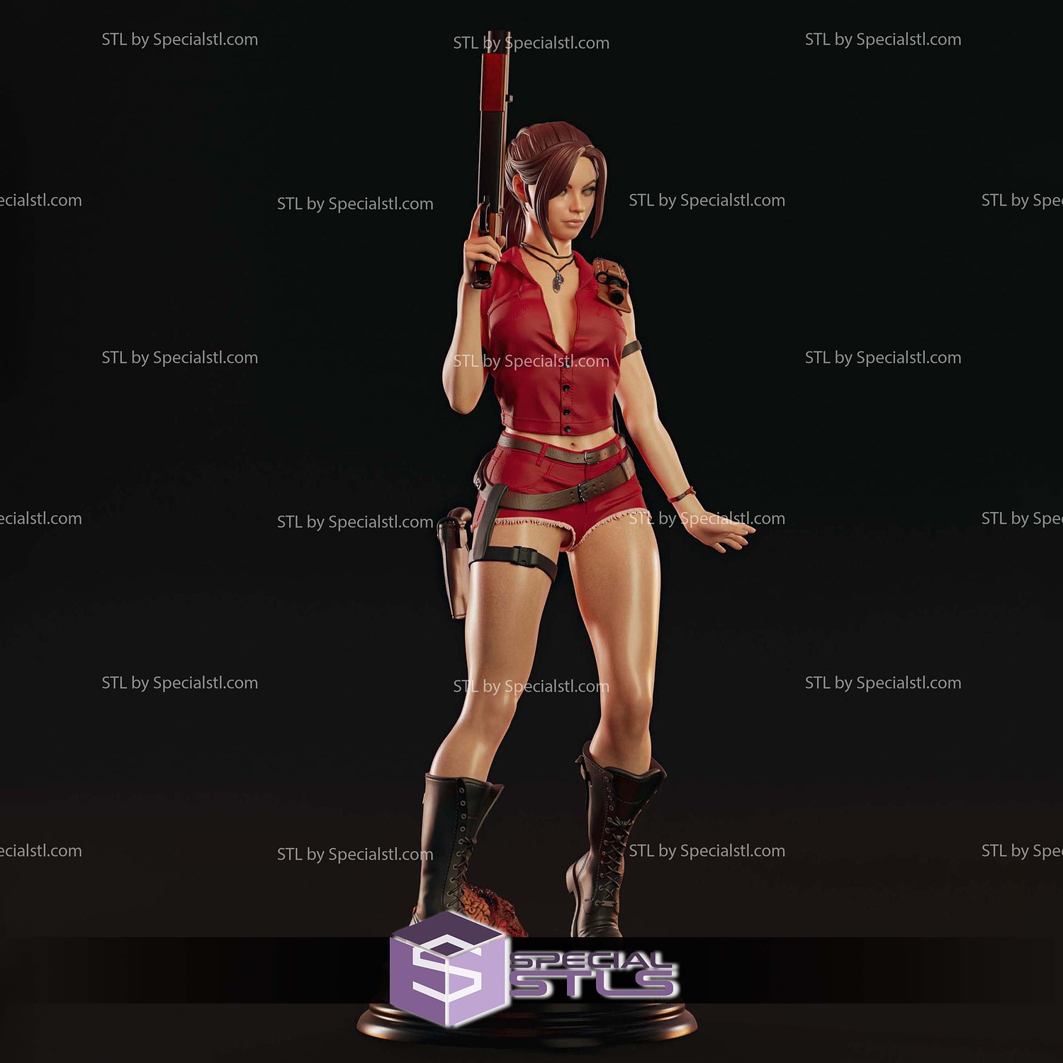 Claire Redfield Resident Evil 2 3D Printing Models STL Model — view 2