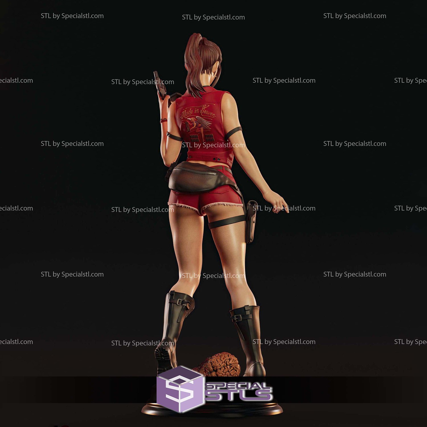 Claire Redfield Resident Evil 2 3D Printing Models STL Model — view 3