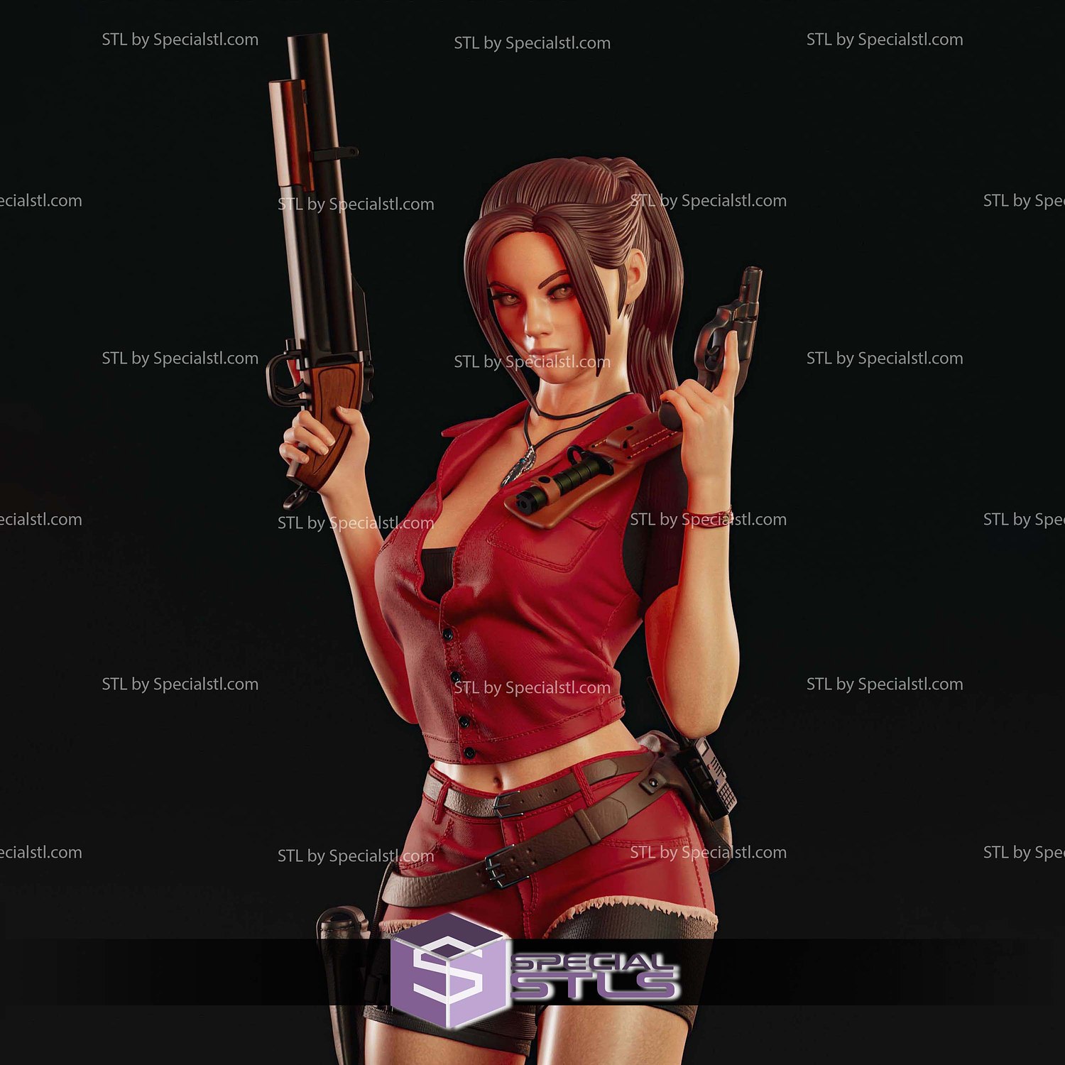 Claire Redfield Resident Evil 2 3D Printing Models STL Model — view 5