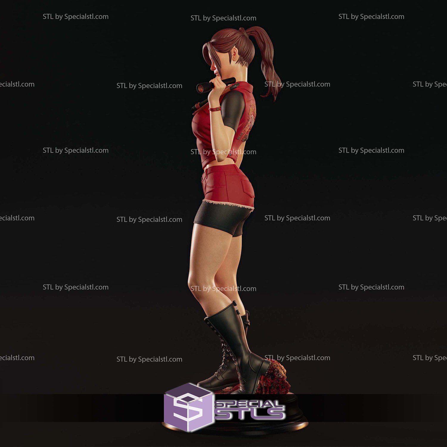 Claire Redfield Resident Evil 2 3D Printing Models STL Model — view 6