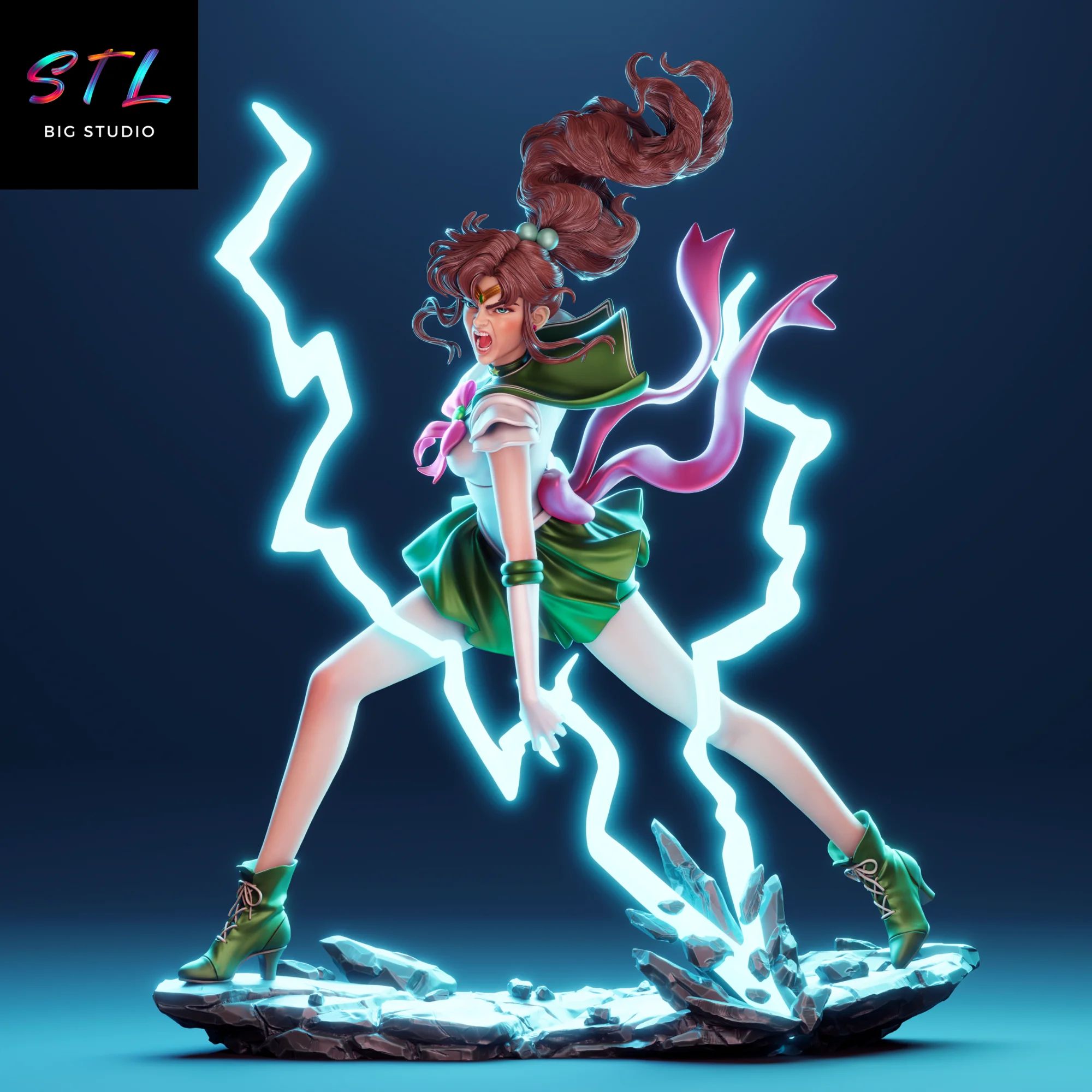 Makoto Kino STL | Sailor Jupiter | Sailor Moon 3D Printable Figure Model