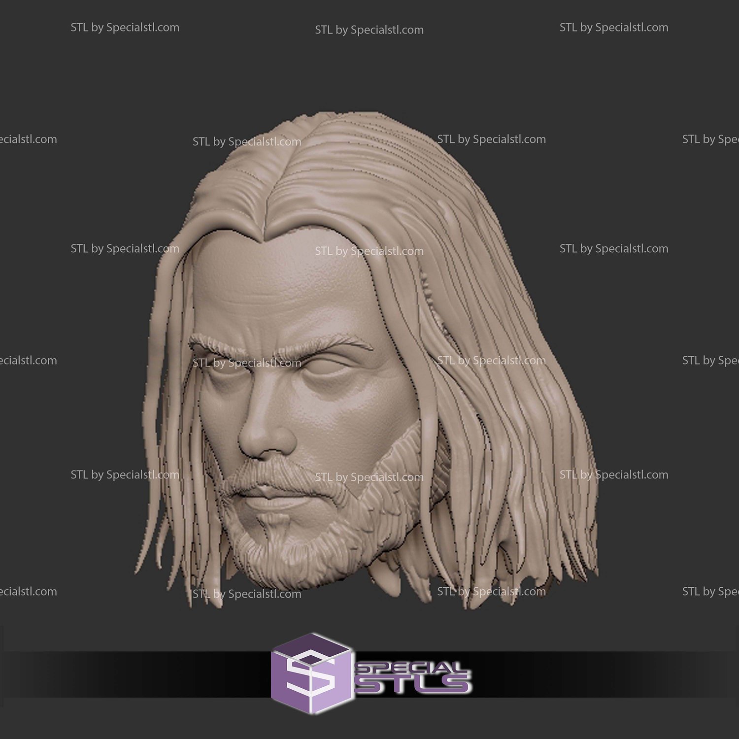 Custom Head STL Collection - Dr Morbius 3D Model — view 3