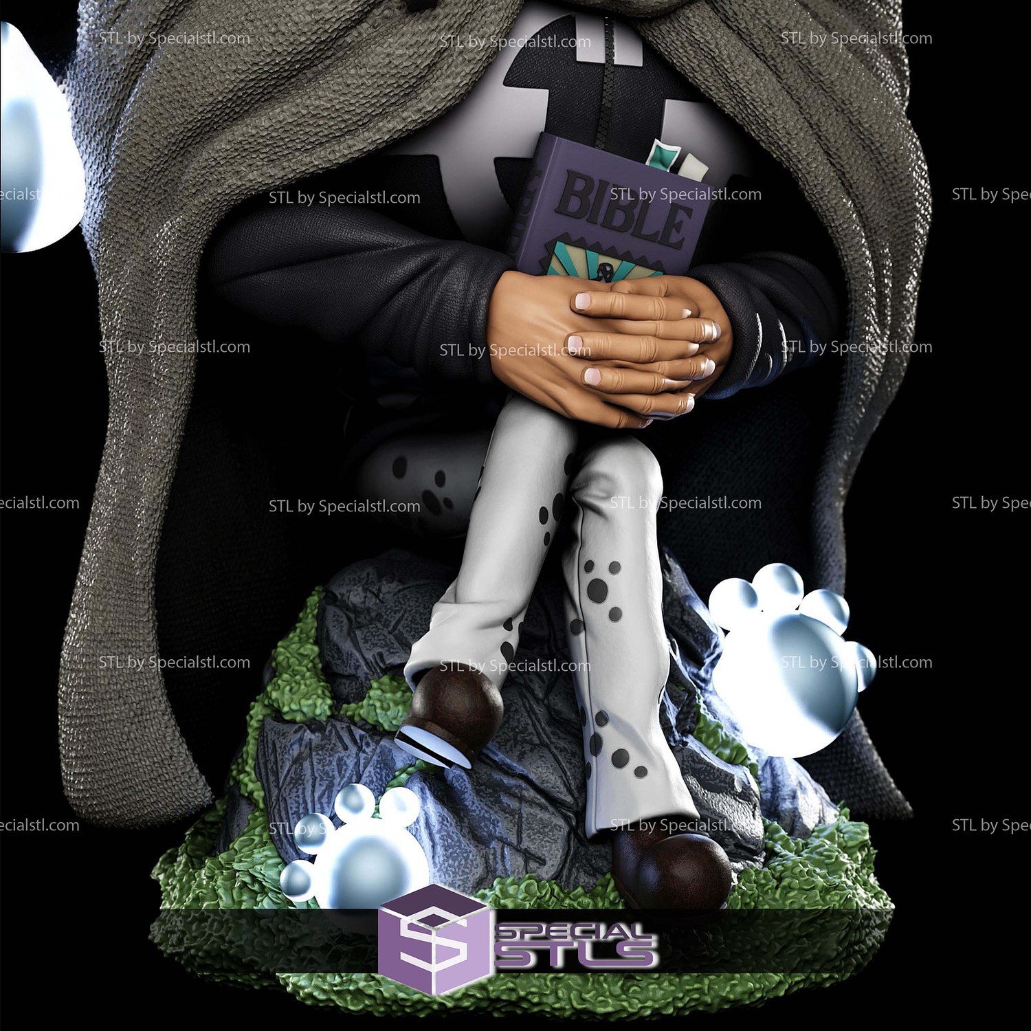 Bartholomew Kuma and Jewelry Bonney STL Files 3D Model — view 2